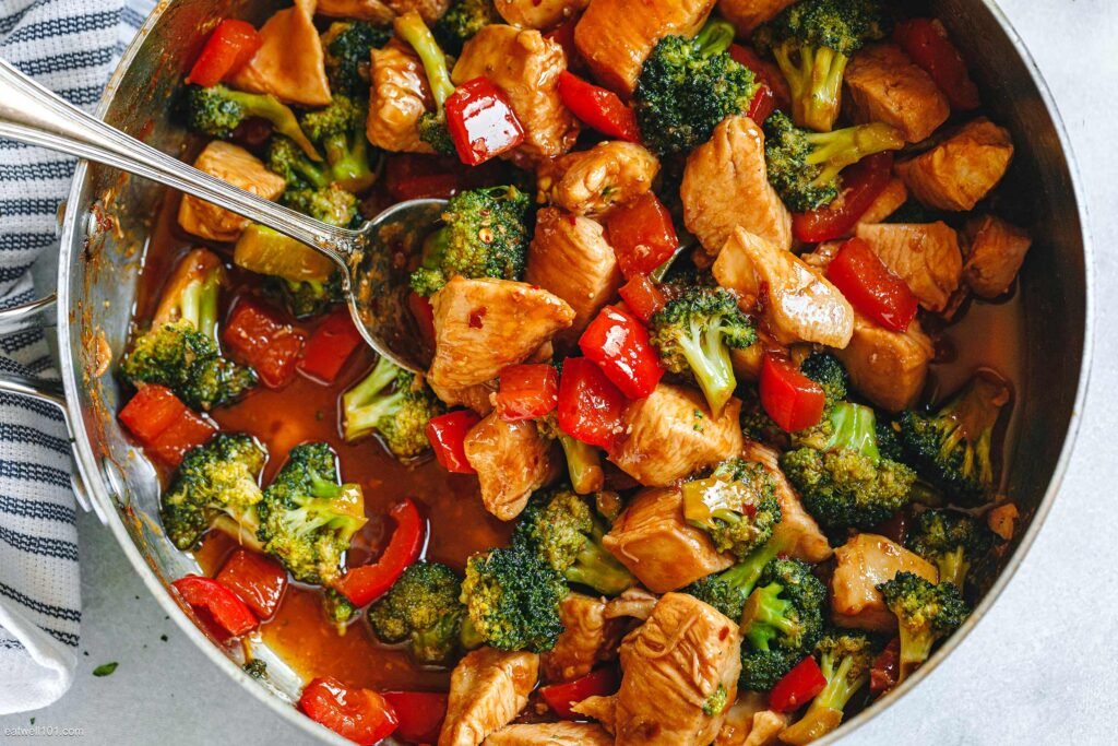 Healthy chicken stir-fry