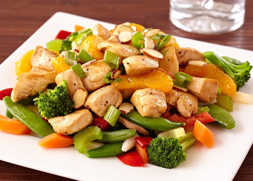 Healthy chicken stir-fry